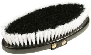 PFIFF 100720 Kardätsche mit Kunststoffbürsten und Handschlaufe, Putzzeug Schwarz PFIFF 100720 Kardätsche mit Kunststoffbürsten und Handschlaufe, Putzzeug Schwarz