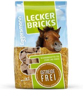 Eggersmann Lecker Bricks Getreidefrei – Pferdeleckerlis ohne Getreide – Getreidefreie Leckerlis für Pferde