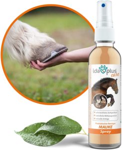 Ida Plus - Mauke Spray für Pferde 200 ml - Mauke Mittel gegen Strahlfäule & Fesselekzem - Zur einfachen & schmerzfreien Haut- & Hufpflege - schnell & zuverlässig – hautfreundlich & regenerierend